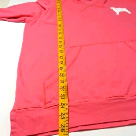 Women Sz M Pink Logo Graphic Hoodie Sweatshirt Southern Girl Preppy Y2K - Picture 11 of 12